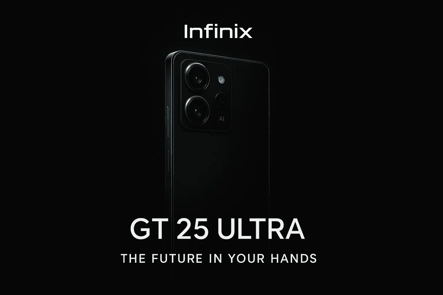 High-resolution Infinix GT 25 Ultra promotional image with futuristic design