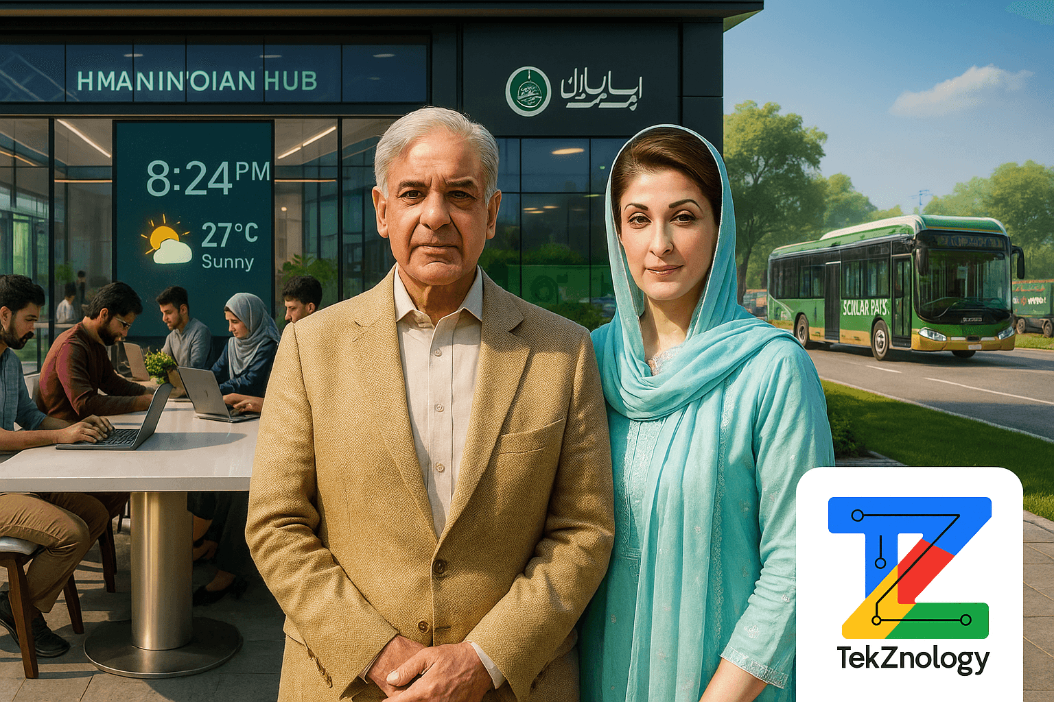 Shehbaz Sharif and Maryam Nawaz launching youth and tech reforms in Pakistan 2025