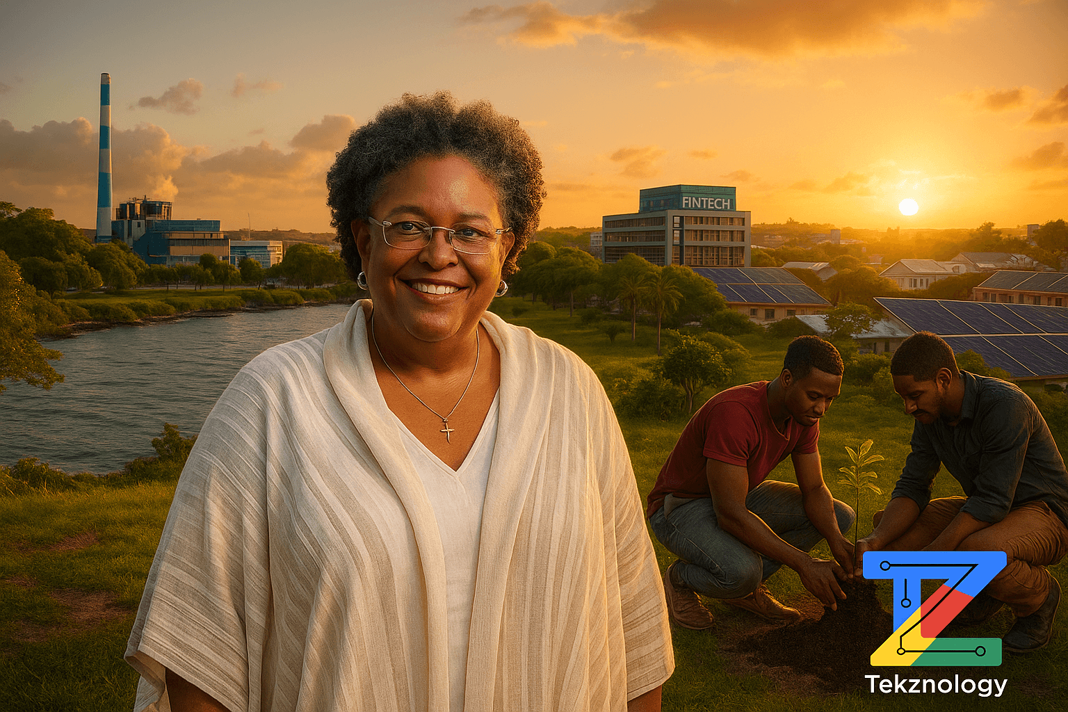 Mia Mottley leading Barbados climate diplomacy 2025