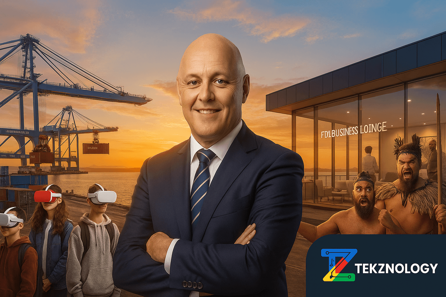 Christopher Luxon promoting global trade and tech in New Zealand