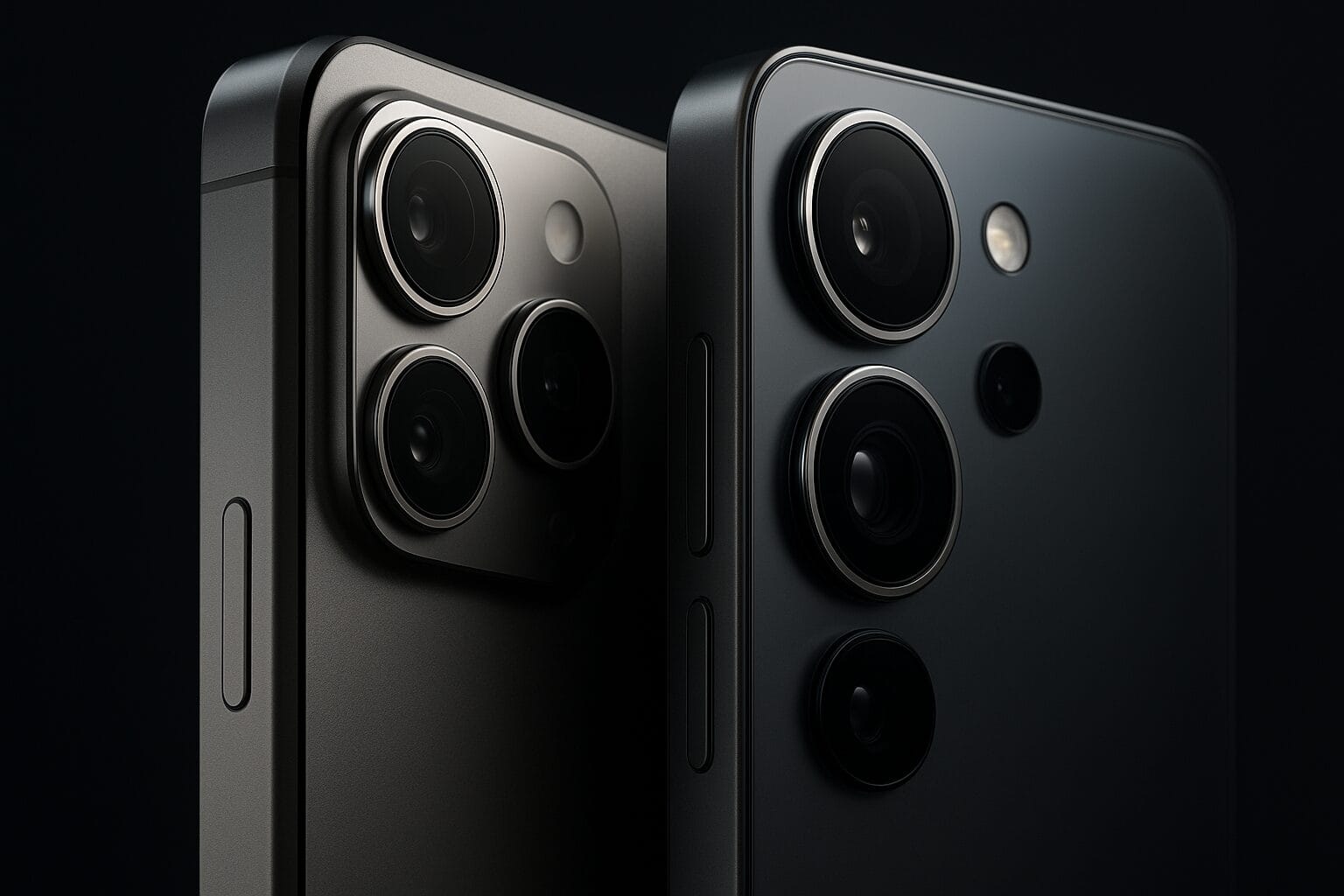 iPhone 17 Pro Max vs Samsung S25 Ultra camera design close-up