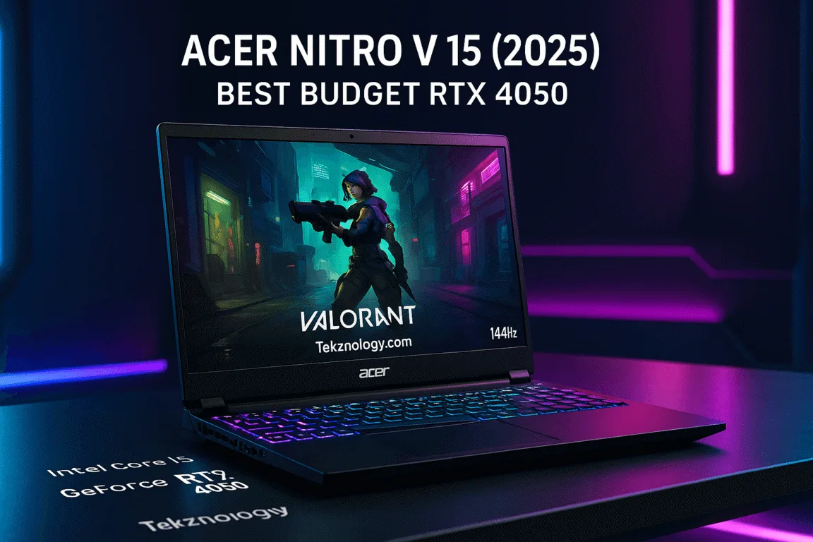 Acer Nitro V 15 2025 with RTX 4050 for best budget gamers