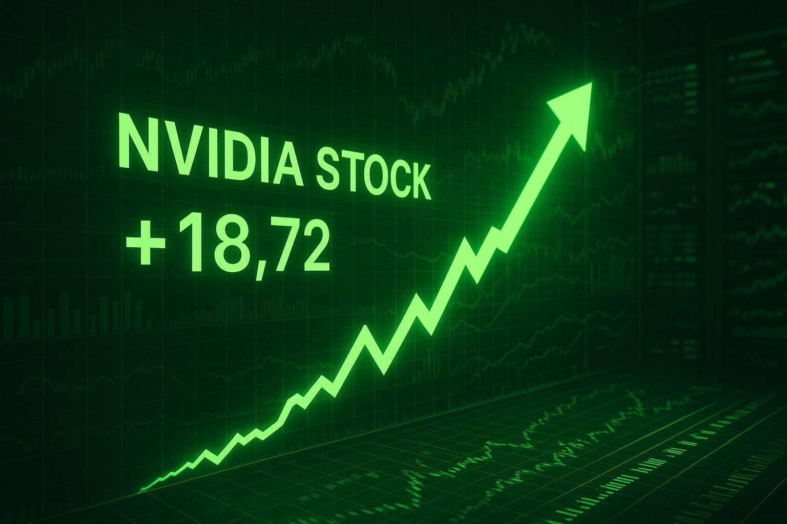 Nvidia stock price climbing in August 2025 with AI and tech growth