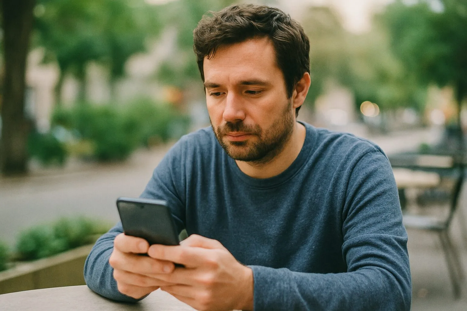 User holding smartphone running on-device AI features — Meta Threads 2.0 coverage (2025)
