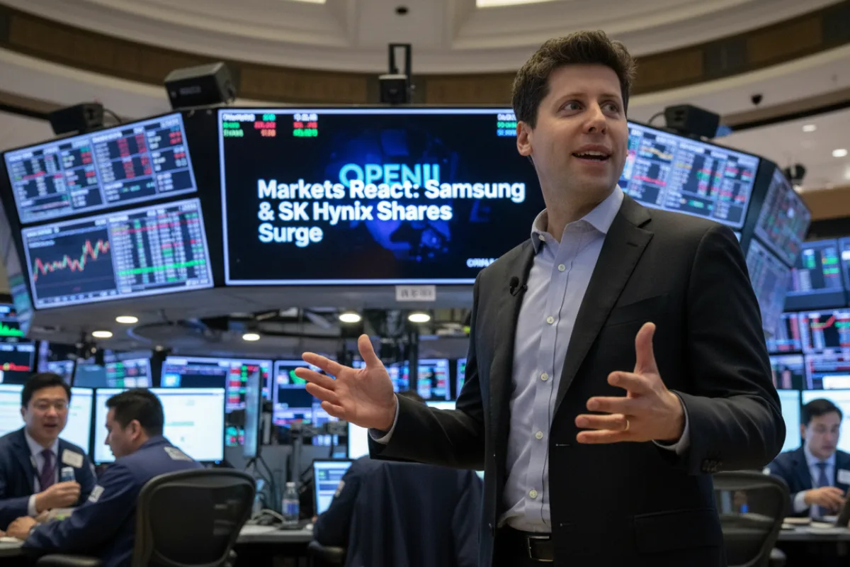 Markets react: Samsung and SK Hynix shares surge after OpenAI Stargate news