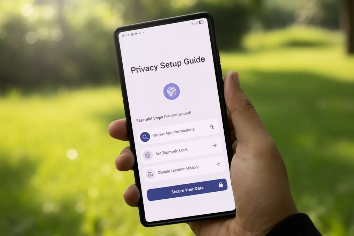 Privacy check — what to change on your new phone before you sign in - new phone privacy, Android privacy checklist, iPhone privacy settings, MFA setup, permission manager